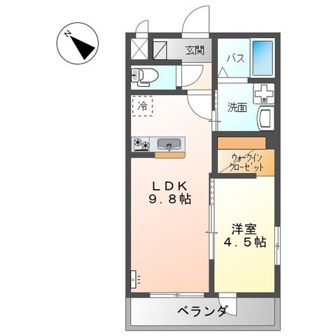 南足柄市関本アパートⅡ期新築工事 間取り