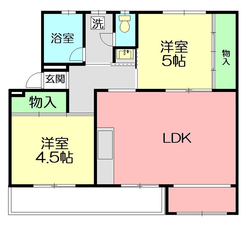 辻堂団地３－５号棟 間取り