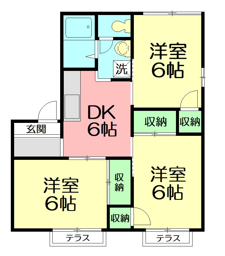 神奈川県茅ヶ崎市堤 間取り