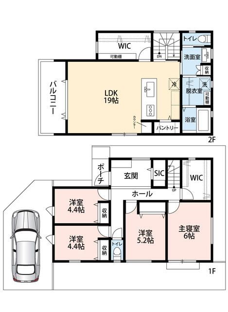 山下一丁目戸建   間取り