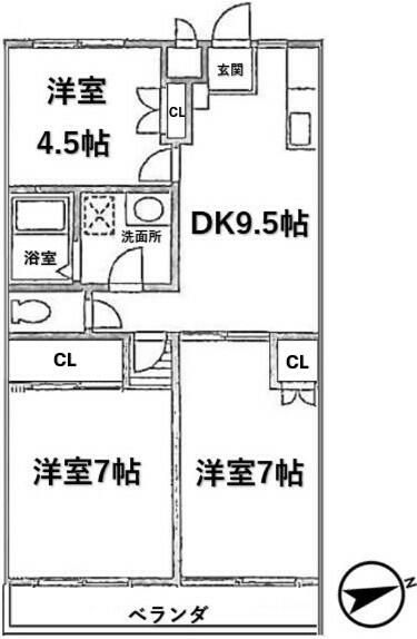 神奈川県横浜市栄区公田町 間取り