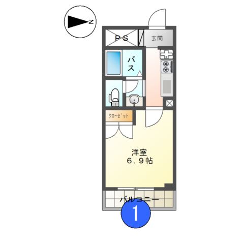 アメニティハイム・Ｍスクエア 間取り