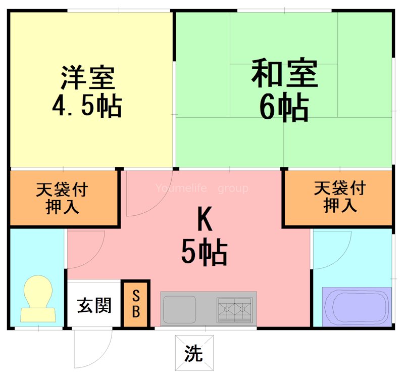大山コーポ 間取り