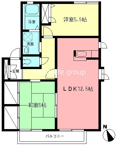 クレールＢ 間取り