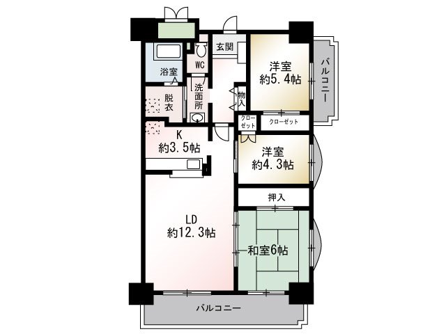 オーバーヒルズ弐番館の物件画像2