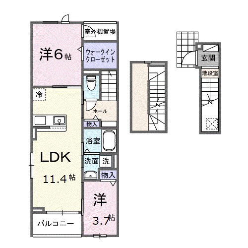 Ｈｉ－Ｒｏｓｅｔｔａ　Ｃ 間取り
