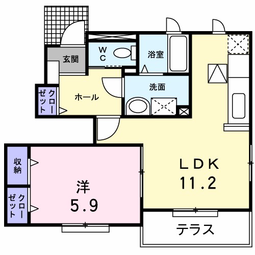 ウイステェリアⅡ 間取り