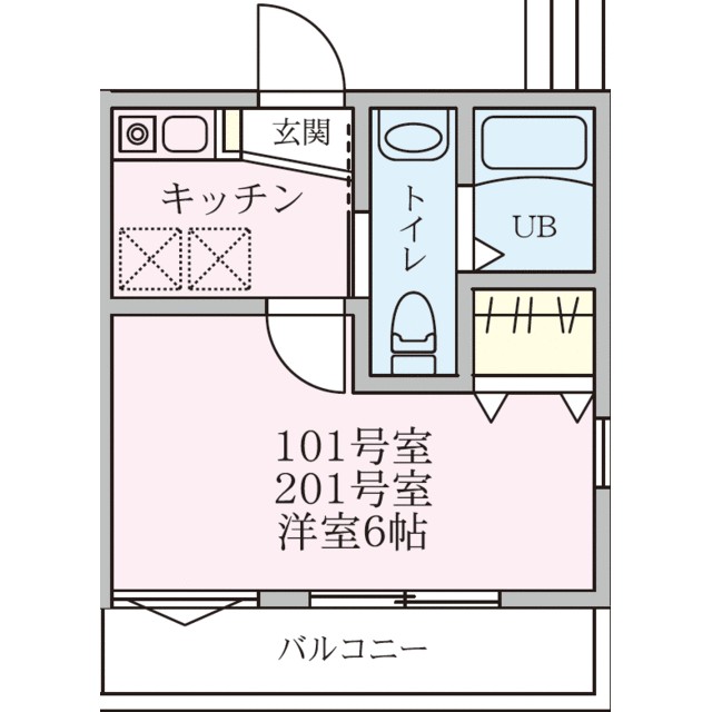 ラコリーヌ踊場 間取り