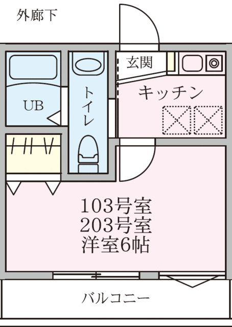 ラコリーヌ踊場 間取り
