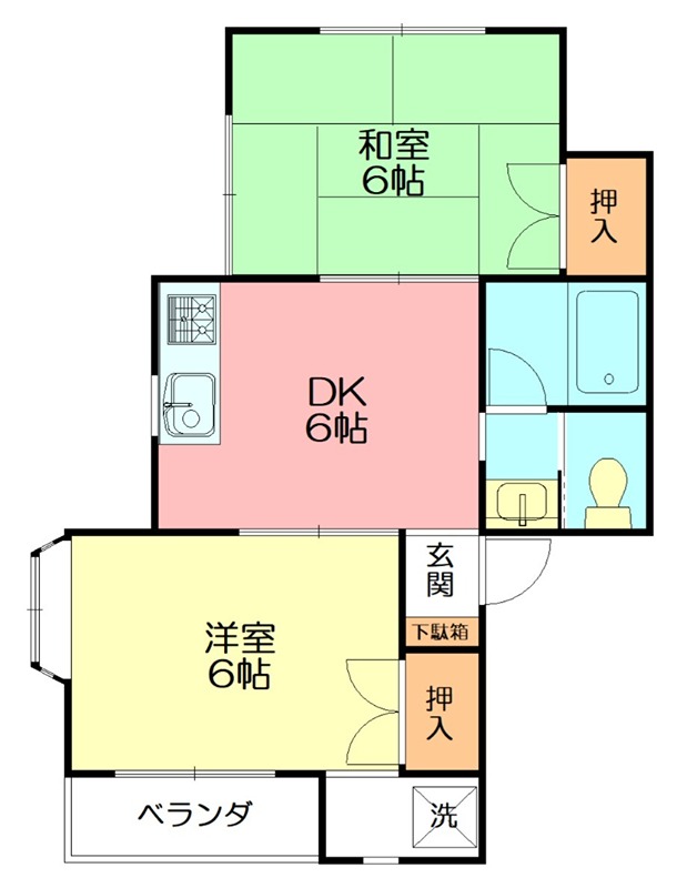 メゾン城南　Ｃ棟 間取り