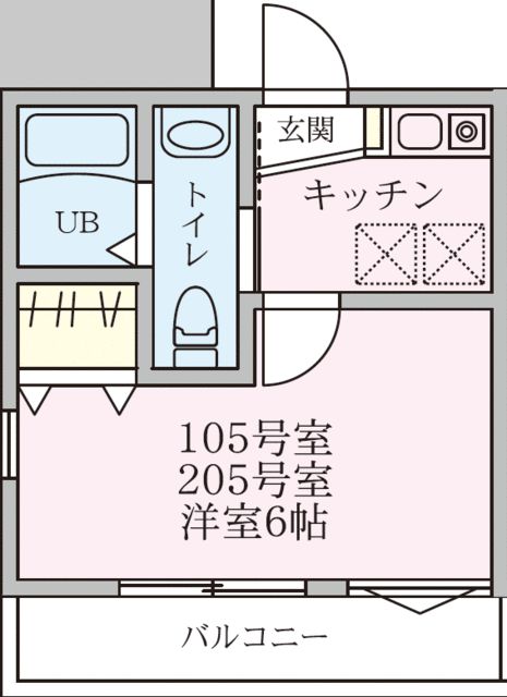 ラコリーヌ踊場 間取り