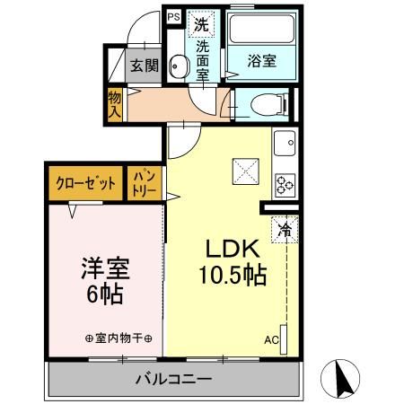 サニーサイド　Ⅰ 間取り