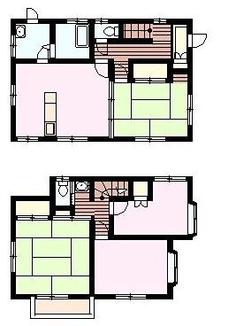曽比１７６５貸家 間取り
