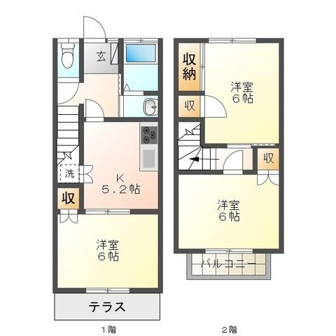 キャッスルシーサイドＢ 間取り