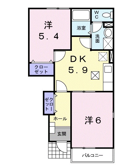グリーン・コートⅡ 間取り