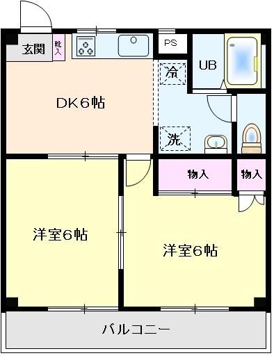 グリーンハイツ河原 間取り