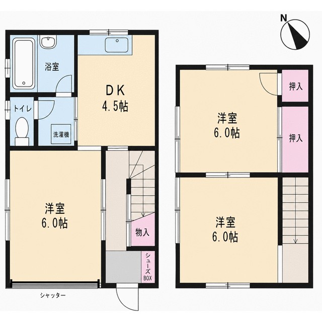 山村テラスハウス 間取り