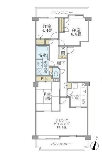 ベルメゾン茅ヶ崎 間取り