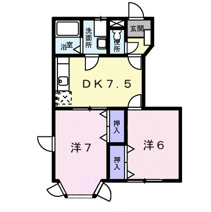 エクレール平沢Ⅱ 間取り