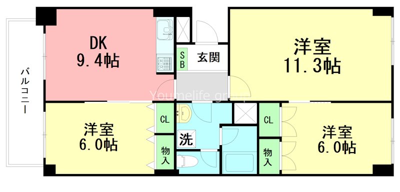 神奈川県藤沢市鵠沼東 間取り