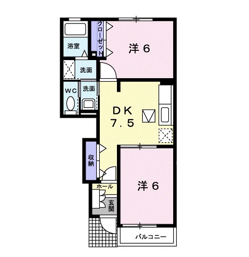 リバーローズＡ 間取り
