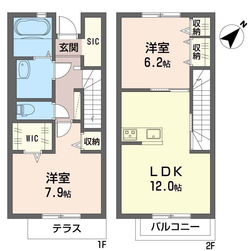 ケリア　テラス 間取り