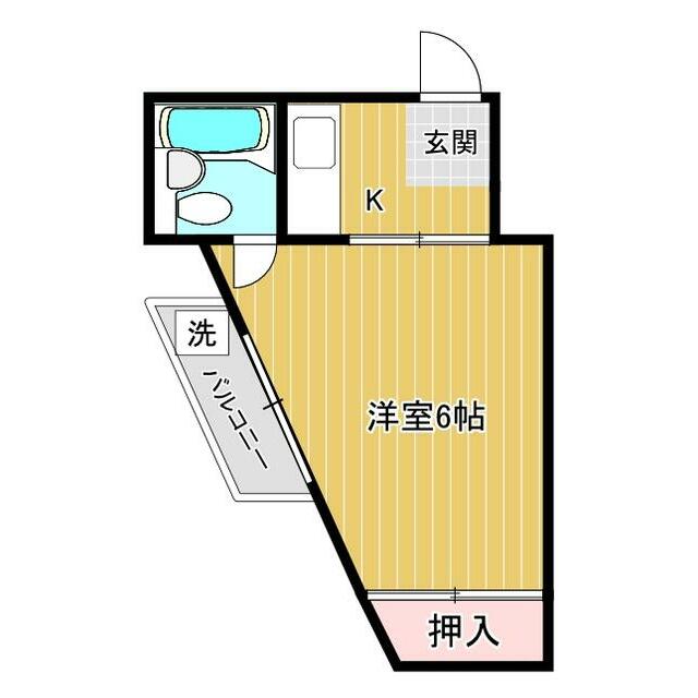 大町コーポ５ 間取り