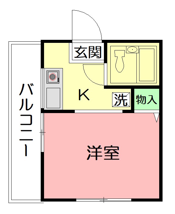 ジュネパレス座間第12-B 間取り