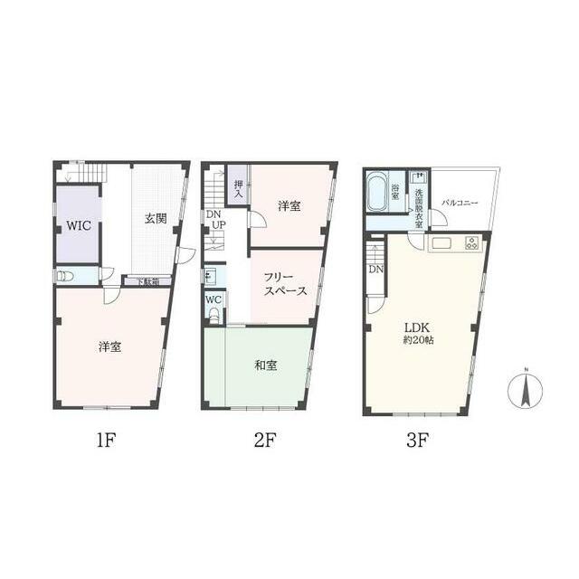 見附町戸建貸家 間取り