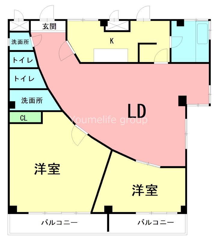 下大井マンション 間取り