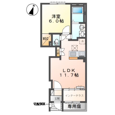 （仮称）小田原市酒匂　アパートⅡ期新築工事 間取り