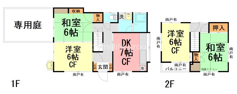 今泉松下貸家 間取り