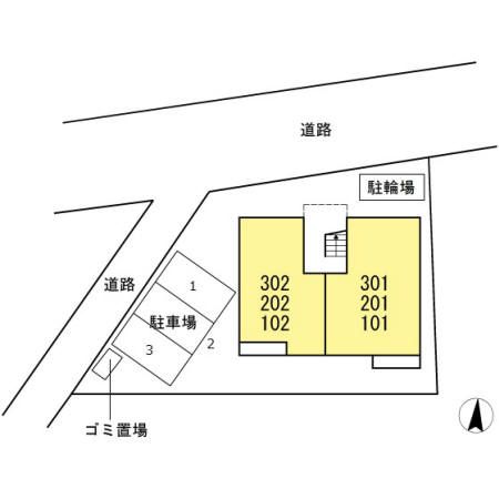 ヴィラ浜見山 駐車場