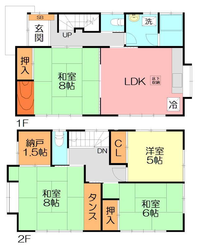 袖ヶ浜貸家 間取り