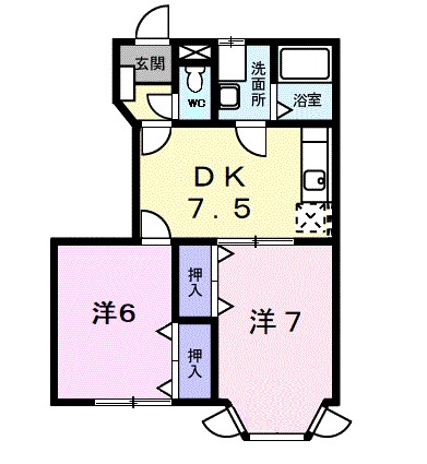 ヴィアーレＫ・Ｓ 間取り