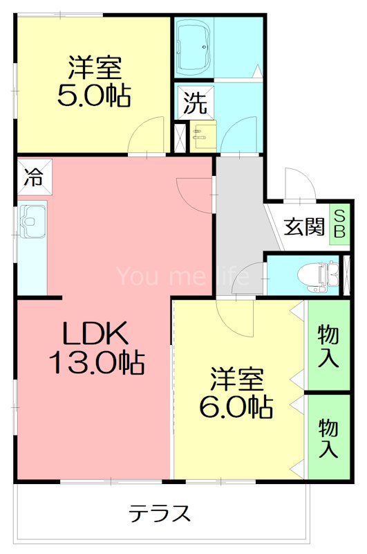 コーポ葉山 間取り