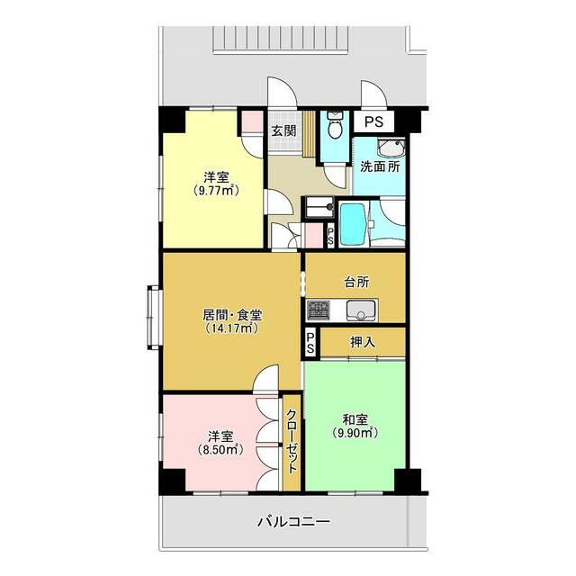 サンハイム石上 間取り
