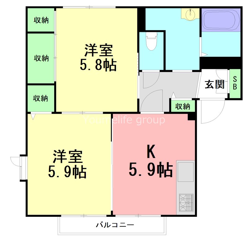 カーサ花水木 間取り