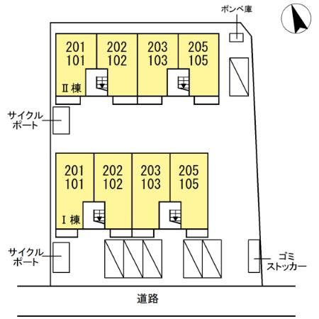 グランドゥールⅠ 駐車場