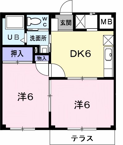 ロマニー高柳Ⅰ 間取り
