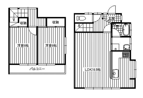 藤沢市白旗テラスハウス 間取り