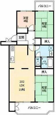 あやせグリーンハイツ８号棟 間取り