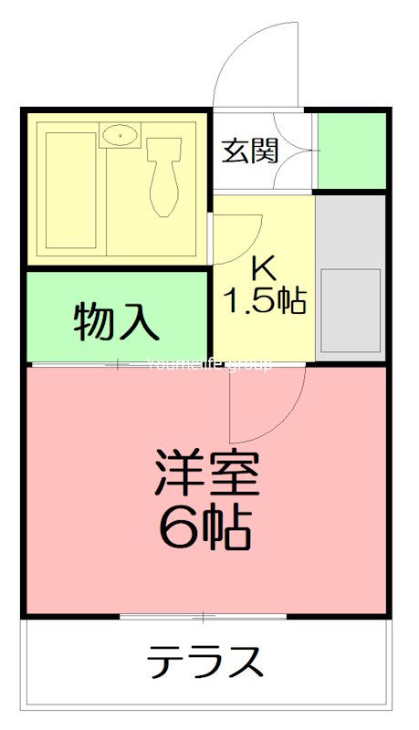 ベルメゾンはた野 間取り