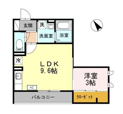ハイツMEGUMI 間取り
