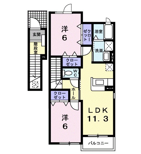 シュティル　Ｅ 間取り