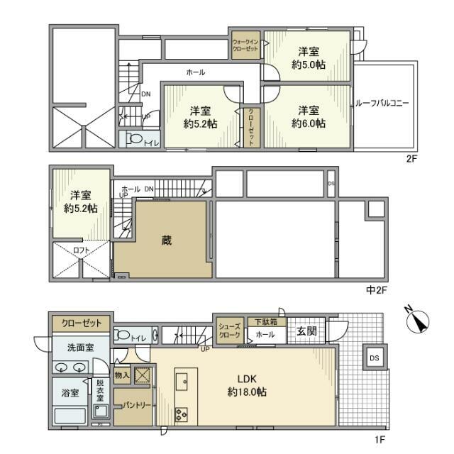 浜町戸建 間取り