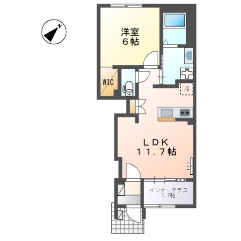 （仮称）開成町古田島新築アパート工事 間取り