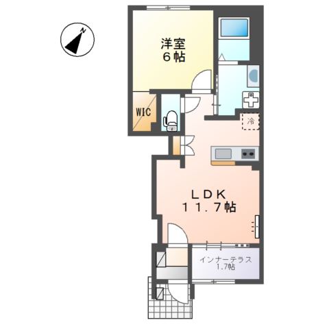 （仮称）開成町古田島新築アパート工事 間取り