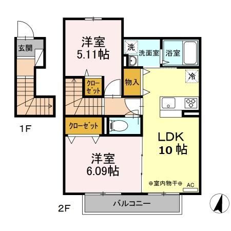 クレール湘南台V　A 間取り