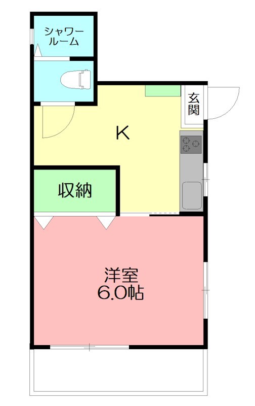 西海岸コーポ 間取り